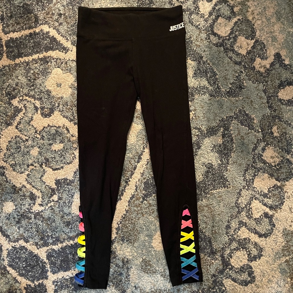 Justice leggings. Girls size 10